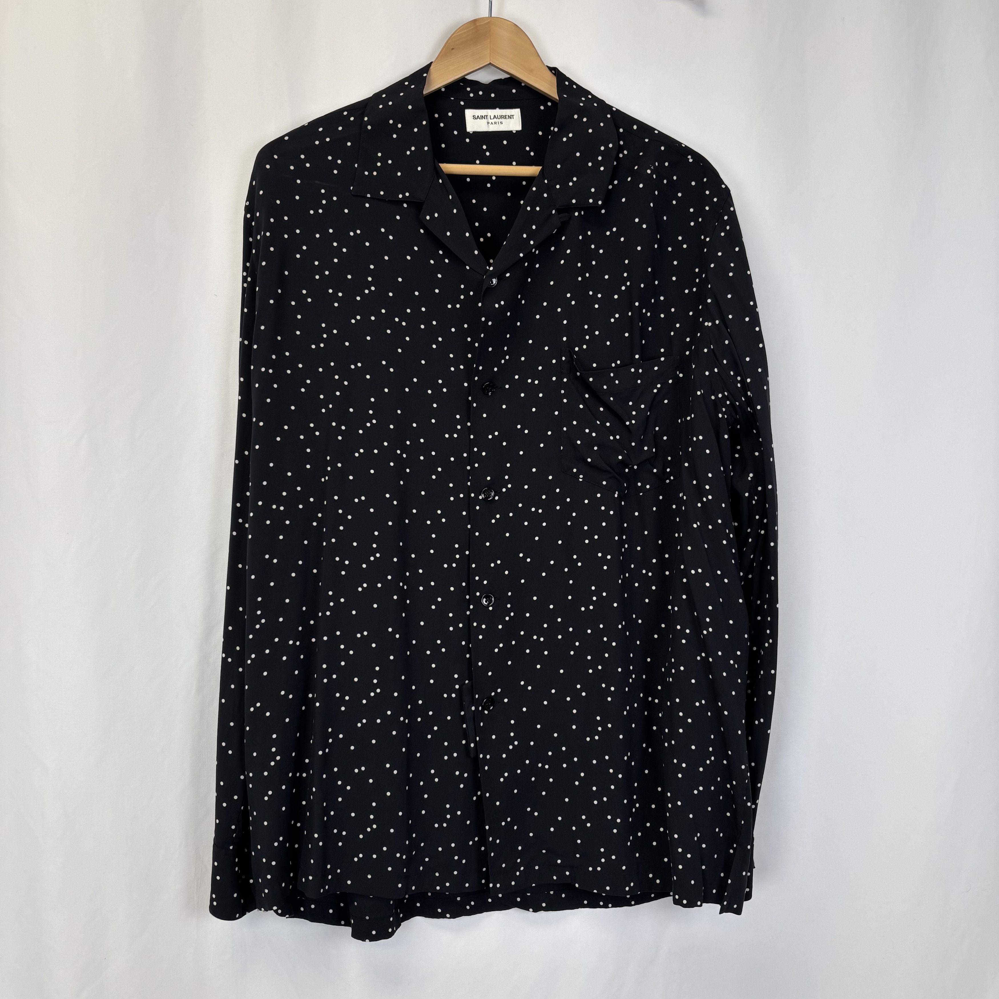 Saint Laurent Paris Saint Laurent Dots Shirt Size US XL / EU 56 / 4 - 1 Thumbnail