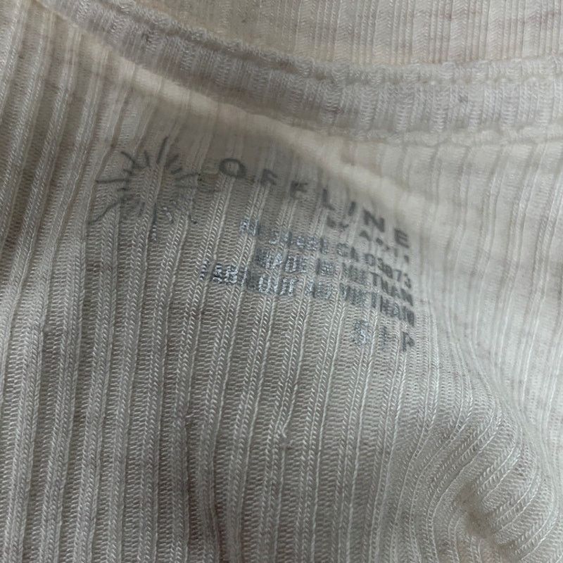 American Eagle Outfitters New Aerie Long Sleeve Scoop Back Thumb Hole Ribbed Top Size S / US 4 / IT 40 - 5 Thumbnail