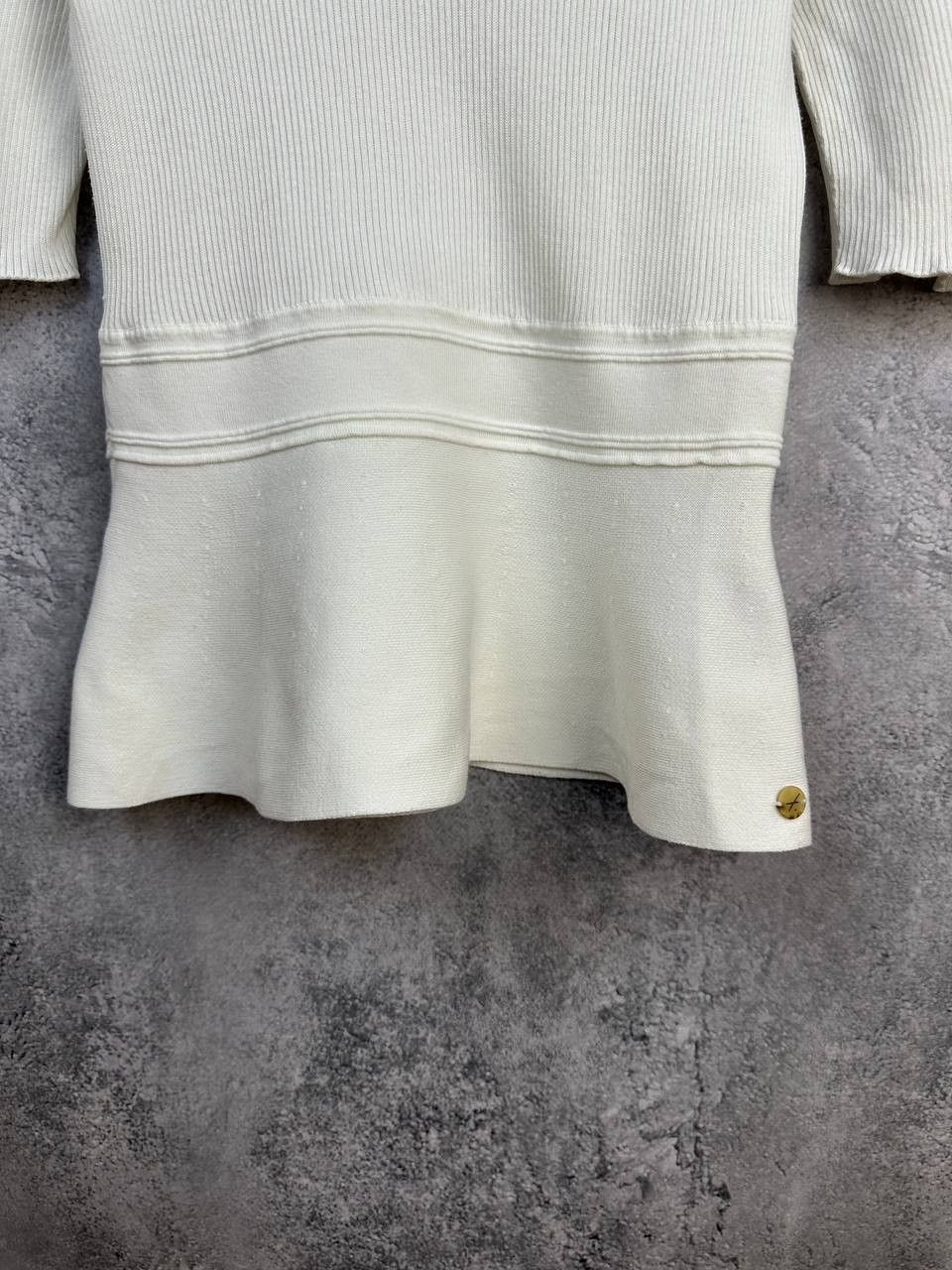 Other Falconeri Ribbed Knit Peplum Top 3/4 Sleeve Luxury Size M / US 6-8 / IT 42-44 - 7 Thumbnail