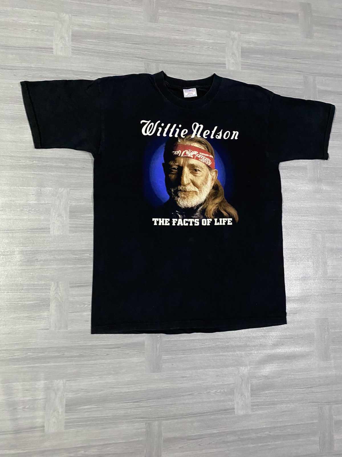 Band Tees Vintage Willie Nelson - The Facts of Life Book Promo Tour Size US XL / EU 56 / 4 - 3 Thumbnail