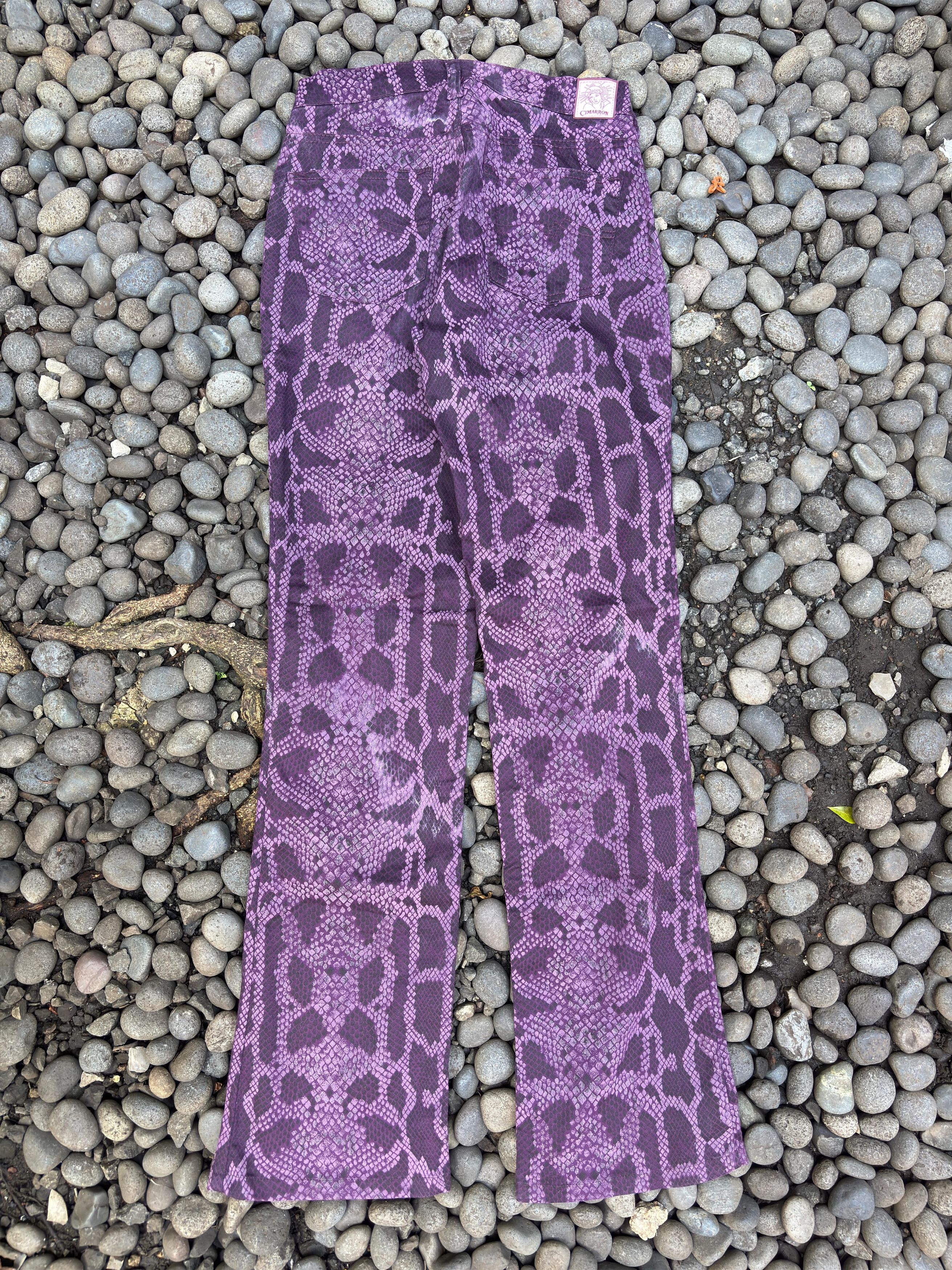 Japanese Brand Snake Printed Cimarron Trouser Pants Size 28" / US 6 / IT 42 - 2 Thumbnail