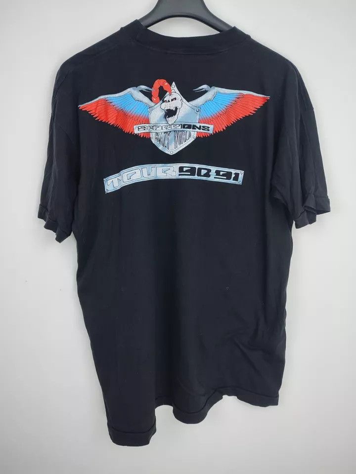 Vintage Scorpions Vintage T Shirt 1990 Crazy World Tour Concert Size US XL / EU 56 / 4 - 4 Thumbnail