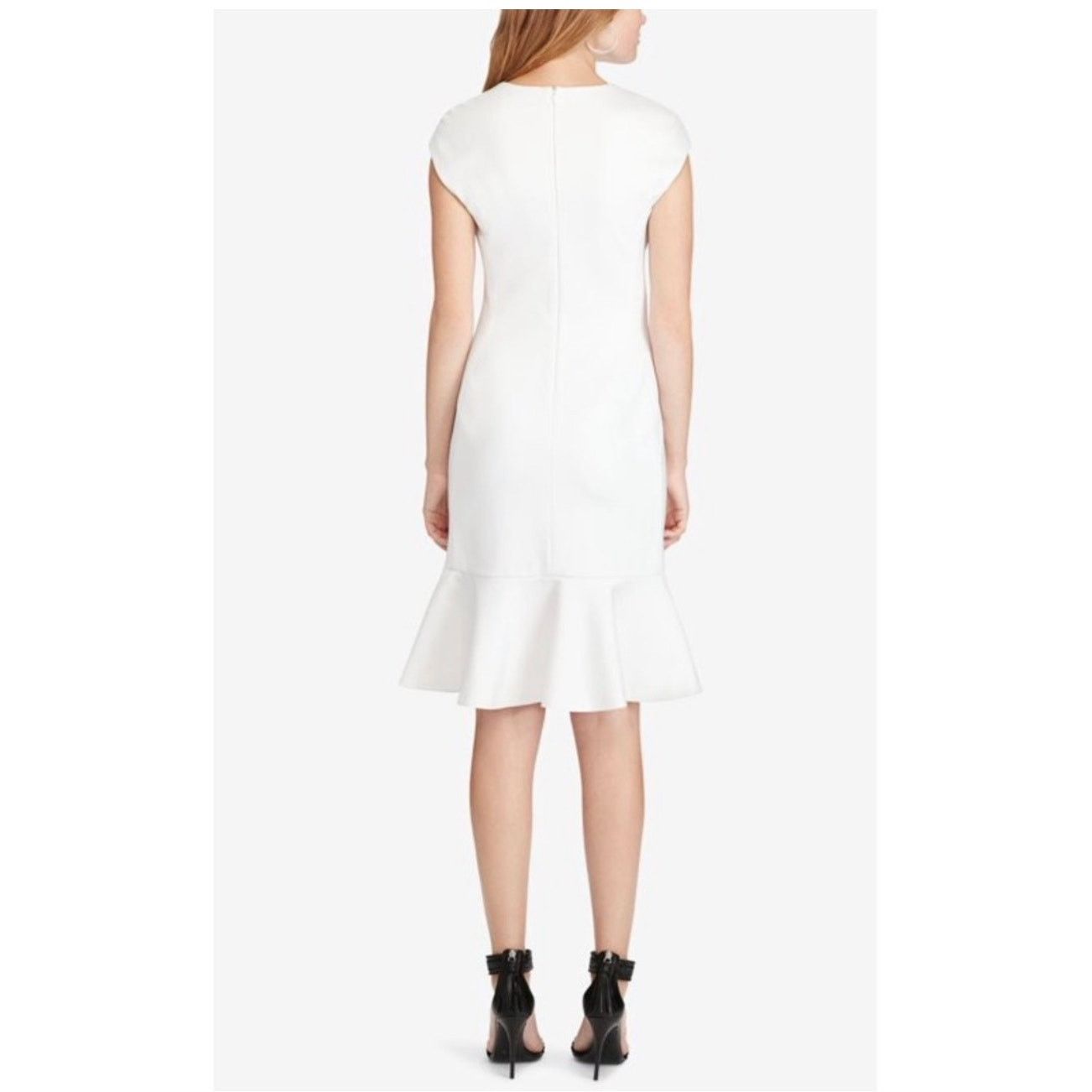 Polo Ralph Lauren POLO Ralph Lauren Ruffled Ponte Cap Sleeve Mini Dres Size XS / US 0-2 / IT 36-38 - 2 Thumbnail