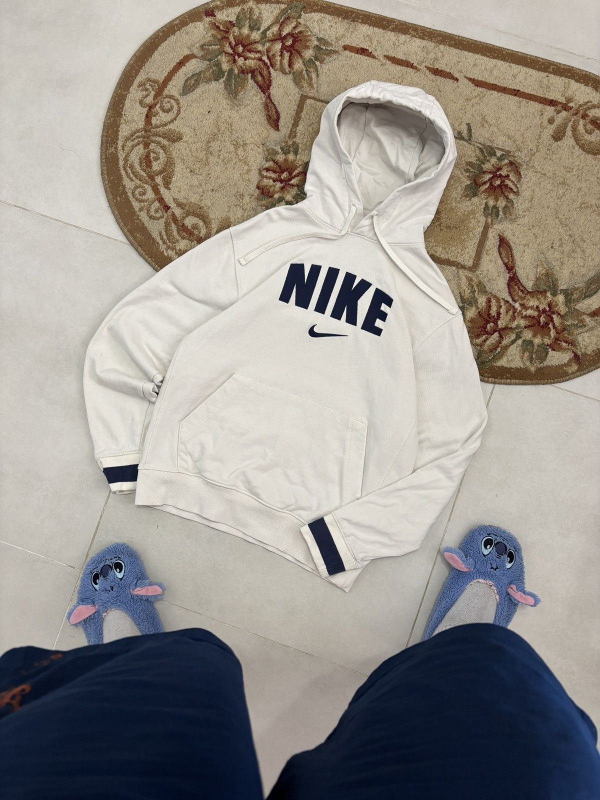 Nike Nike Vintage Style Big Logo Hoodie Size US S / EU 44-46 / 1 - 2 Thumbnail