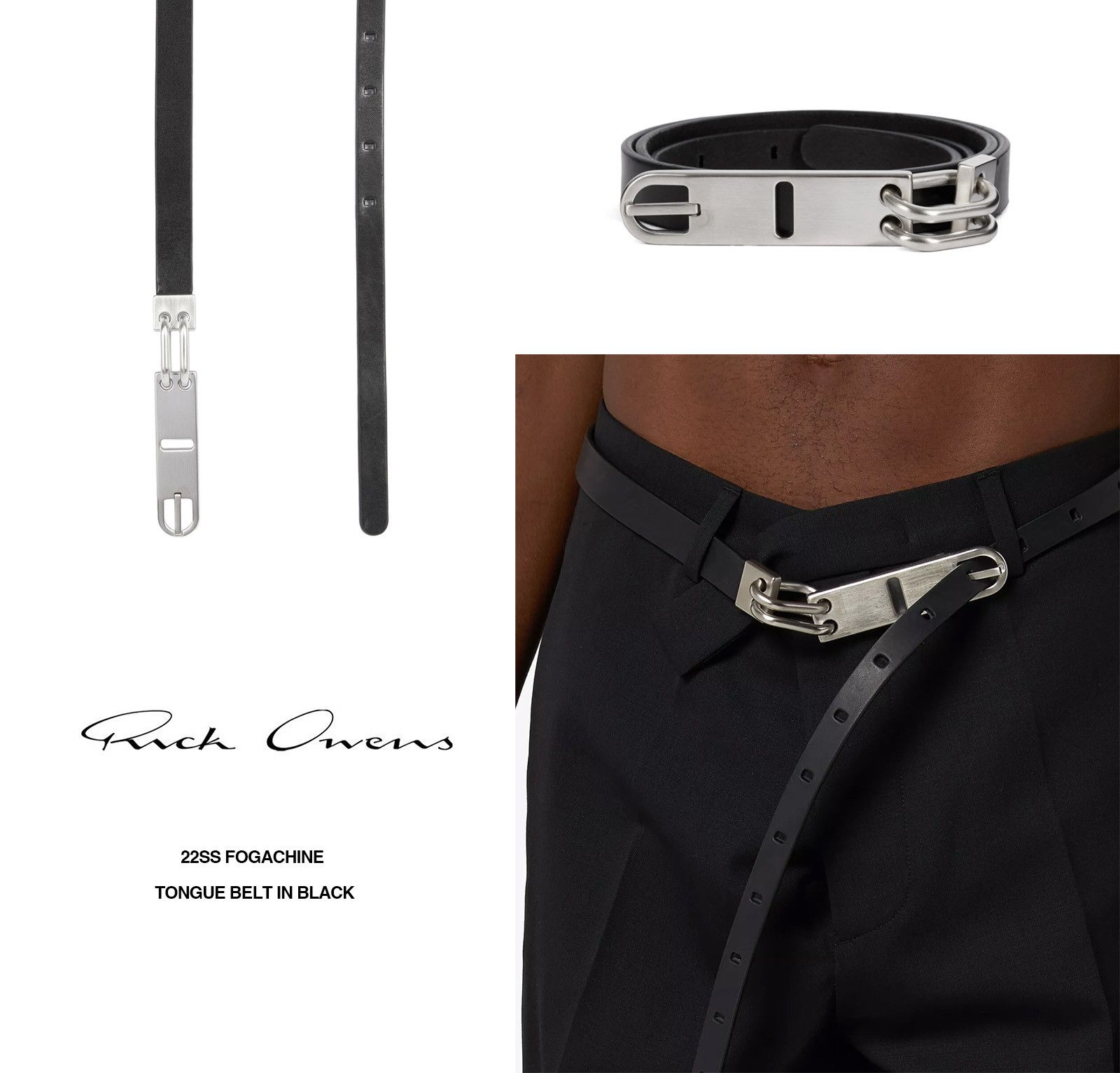 Rick Owens × Rick Owens Drkshdw New/Box TECUATL Black Cow