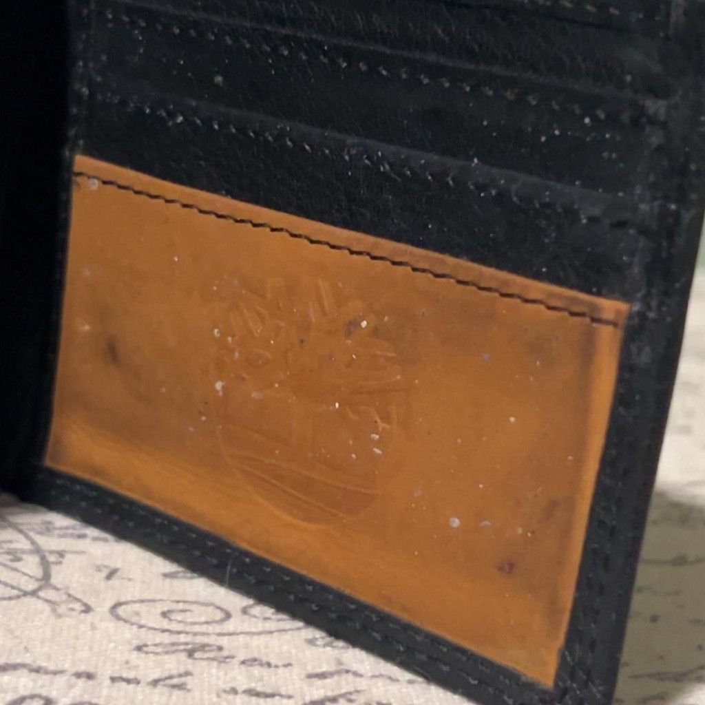 Timberland Timberland black leather wallet w wear #leather #bifold Size ONE SIZE - 2 Thumbnail