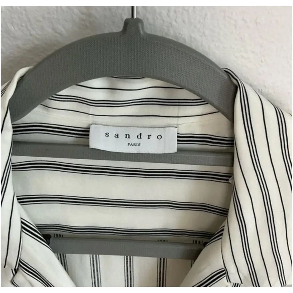 Sandro Sandro new jumpsuit FR40 cotton vviscose buttons Size 28" / US 6 / IT 42 - 5 Thumbnail