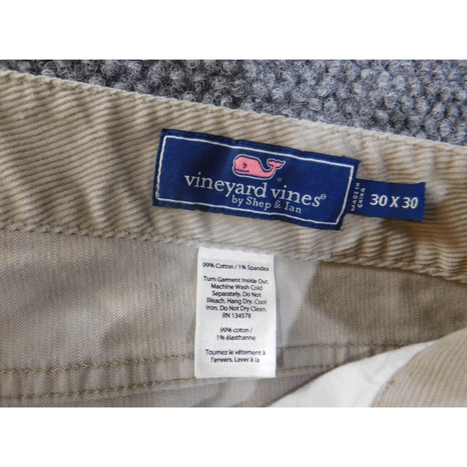 Vineyard Vines Vineyard Vines Pants Mens 30x30 Corduroy Beige Straight Preppy Chino Cotton Logo Vintage? No (But can't add new info) Size US 30 / EU 46 - 3 Thumbnail