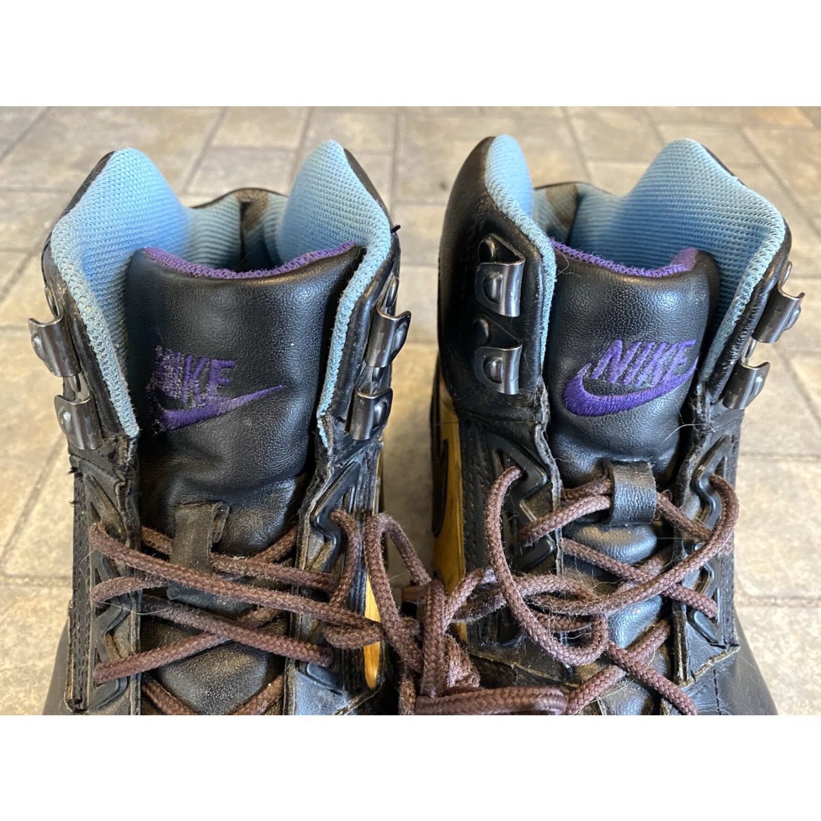 Nike **Nike Air Max Grind Mens Black Yellow Light Blue Leather Size 10** User: **Nike Air Max Grind Mens 10 Black Yellow Light Blue Leather** Size US 10 / EU 43 - 6 Thumbnail