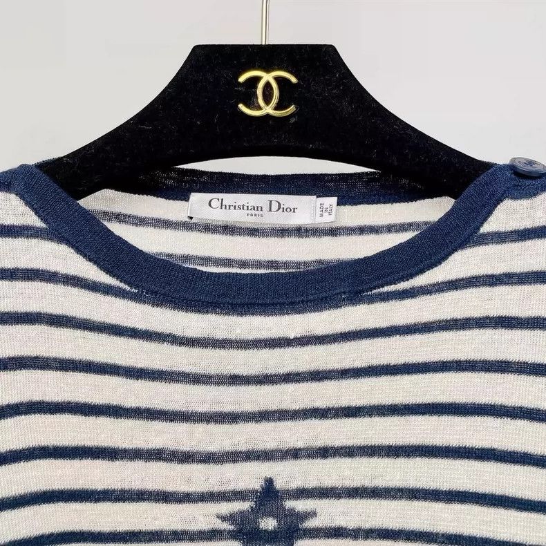 Dior Dior Gray letter pattern round-neck long-sleeved knitwear Size XS / US 0-2 / IT 36-38 - 5 Thumbnail