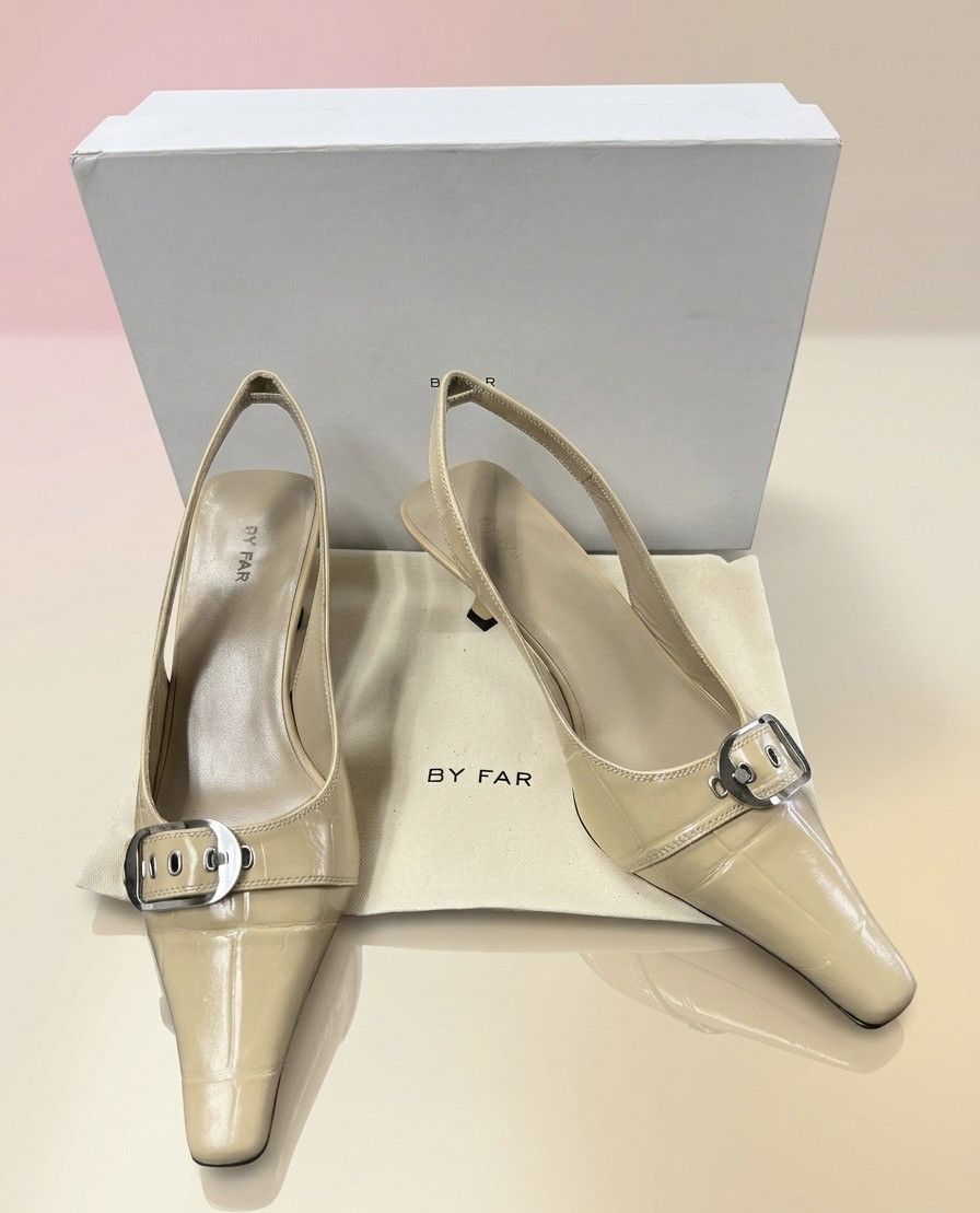 By Far Evita Kraft Maxi Croco and Nappa Leather - Size 40/US 10 Size US 10 / IT 40 - 5 Thumbnail