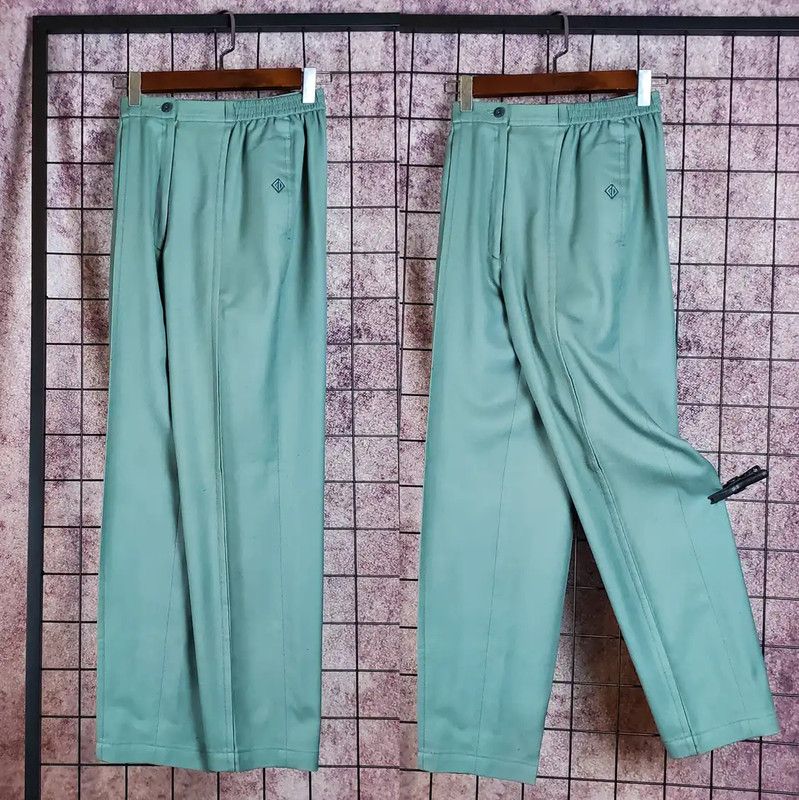 Dior Dior Spring Autumn Green Wool Embroidered Pants 0089 Size 22" - 1 Thumbnail