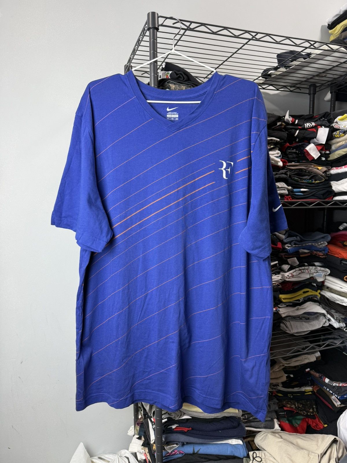 Nike Vintage Nike Roger Federer Tennis Court T Shirt Size US XXL / EU 58 / 5 - 1 Thumbnail