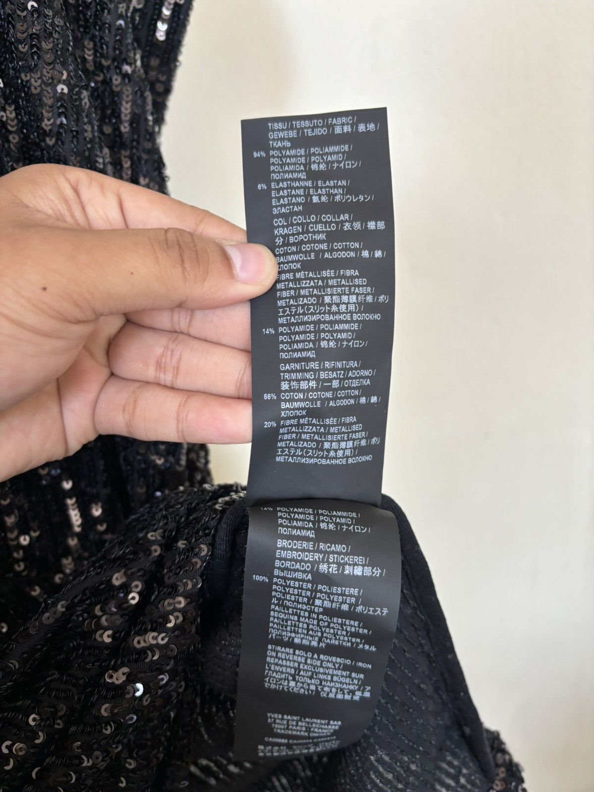 Saint Laurent Paris Saint Laurent Paris - Oversize Sequin Paris Size US L / EU 52-54 / 3 - 8 Thumbnail