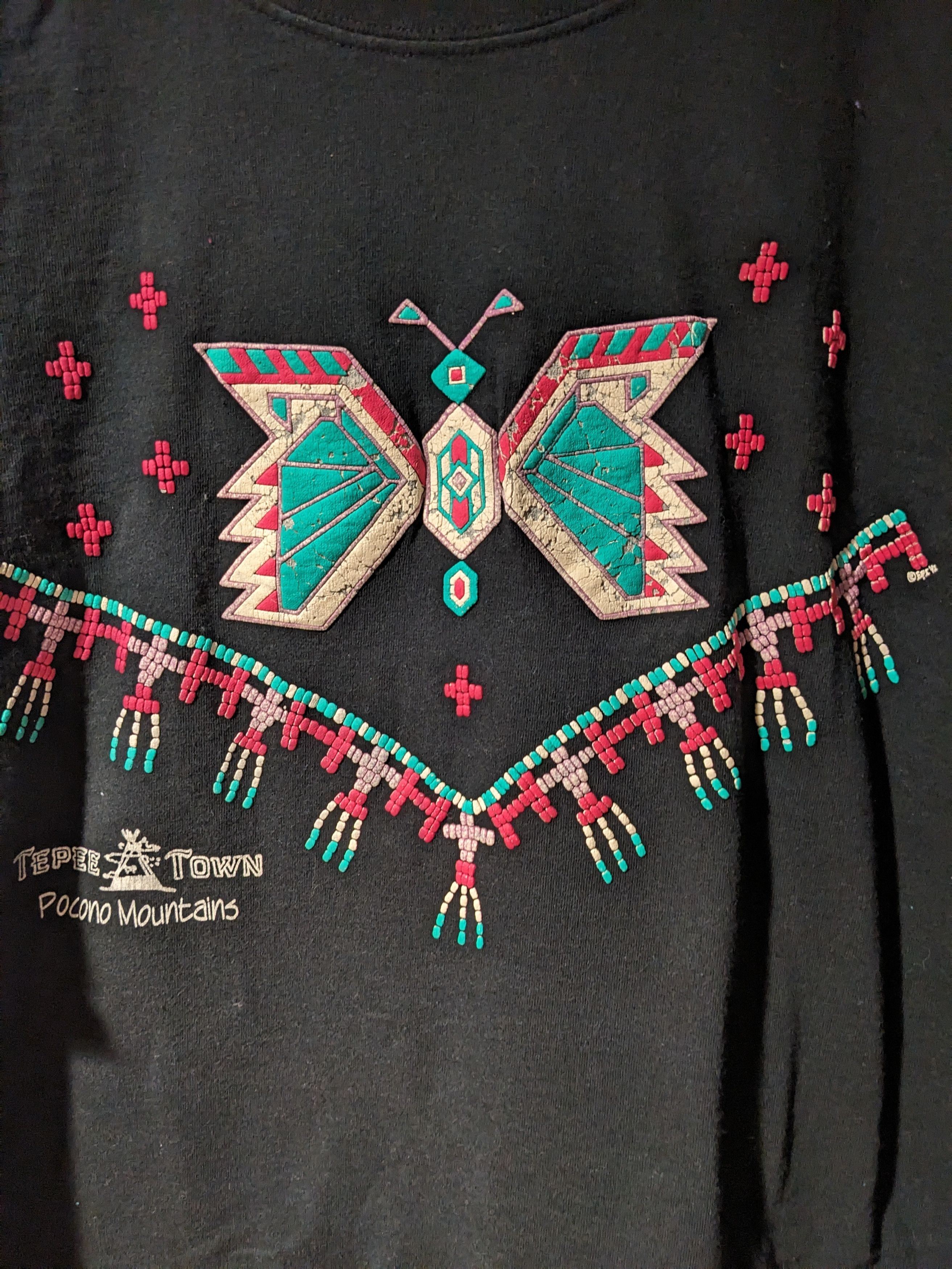 Vintage Vintage 90s TePee Tower Pocono Mountain Tribal T-Shirt Size US XL / EU 56 / 4 - 2 Thumbnail