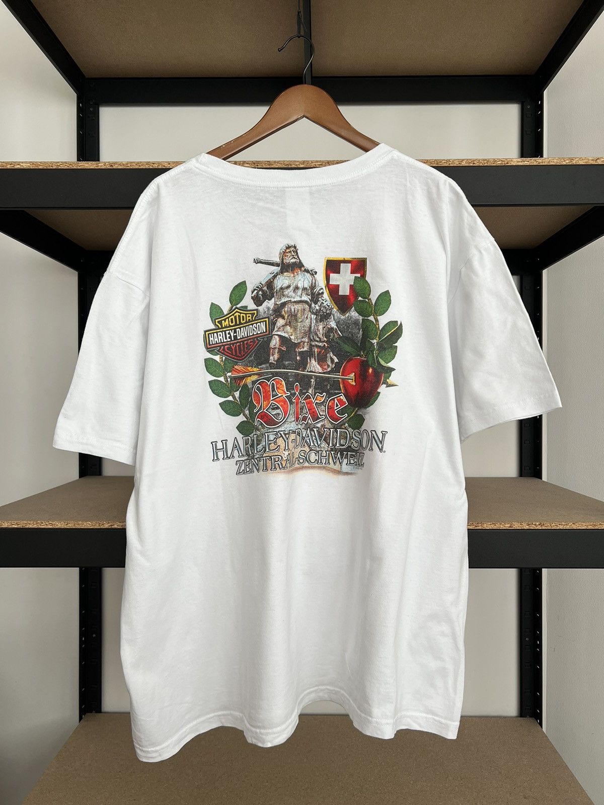 Harley Davidson Vintage 2020 Harley Davidson Eagle Switzerland White T-shirt Size US XXL / EU 58 / 5 - 2 Thumbnail