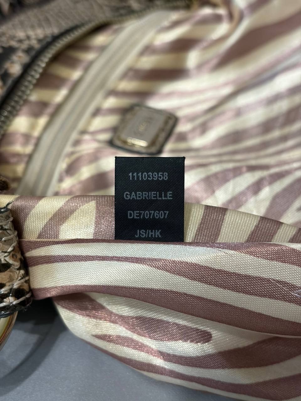 Guess Vintage GUESS Y2K Brown Monogram Snake Print Bag Large GLogo Size ONE SIZE - 15 Thumbnail