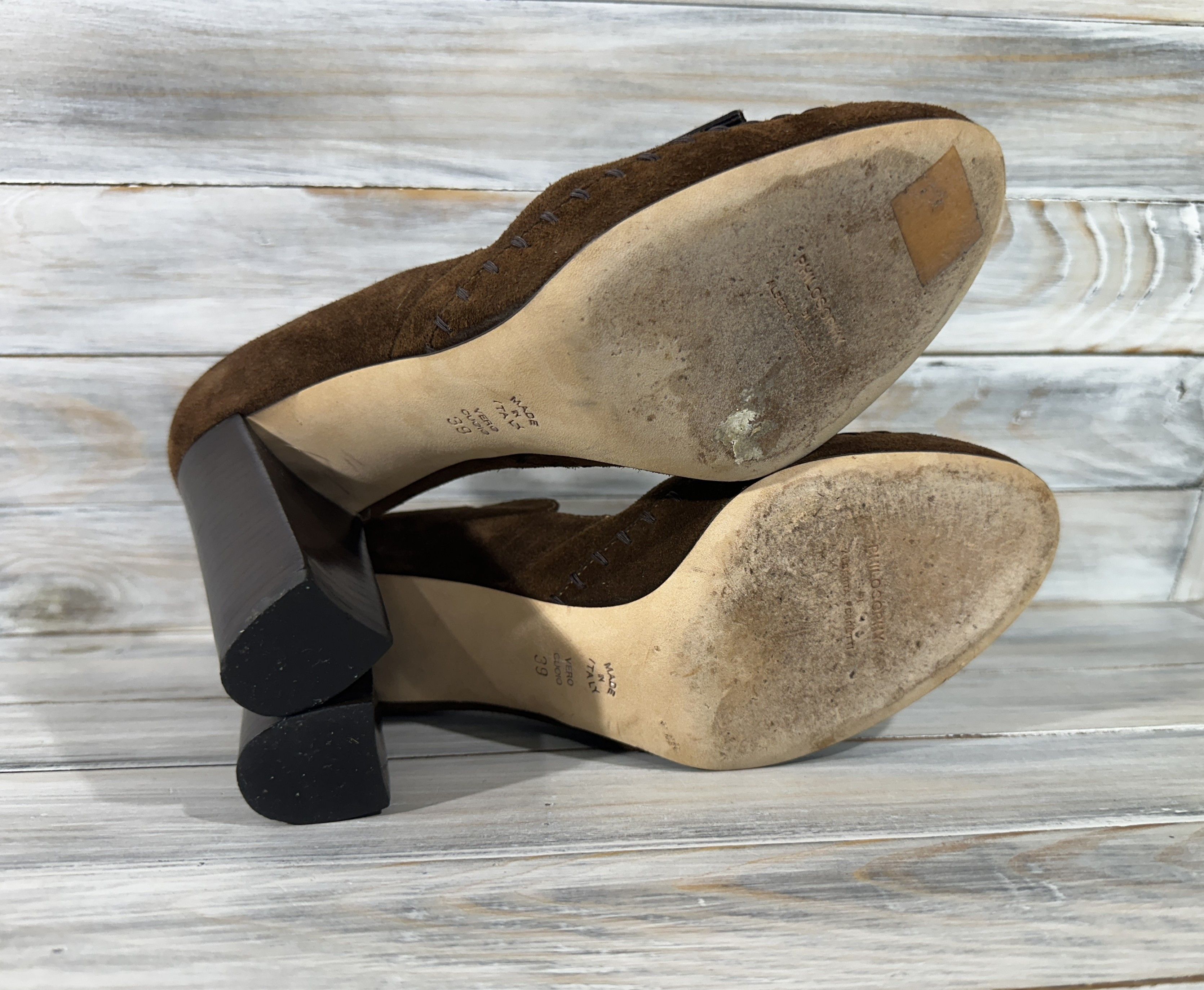Alberta Ferretti Philosophy Di Alberta Ferretti Heels Shoes Made In Italy Size US 9 / IT 39 - 9 Thumbnail