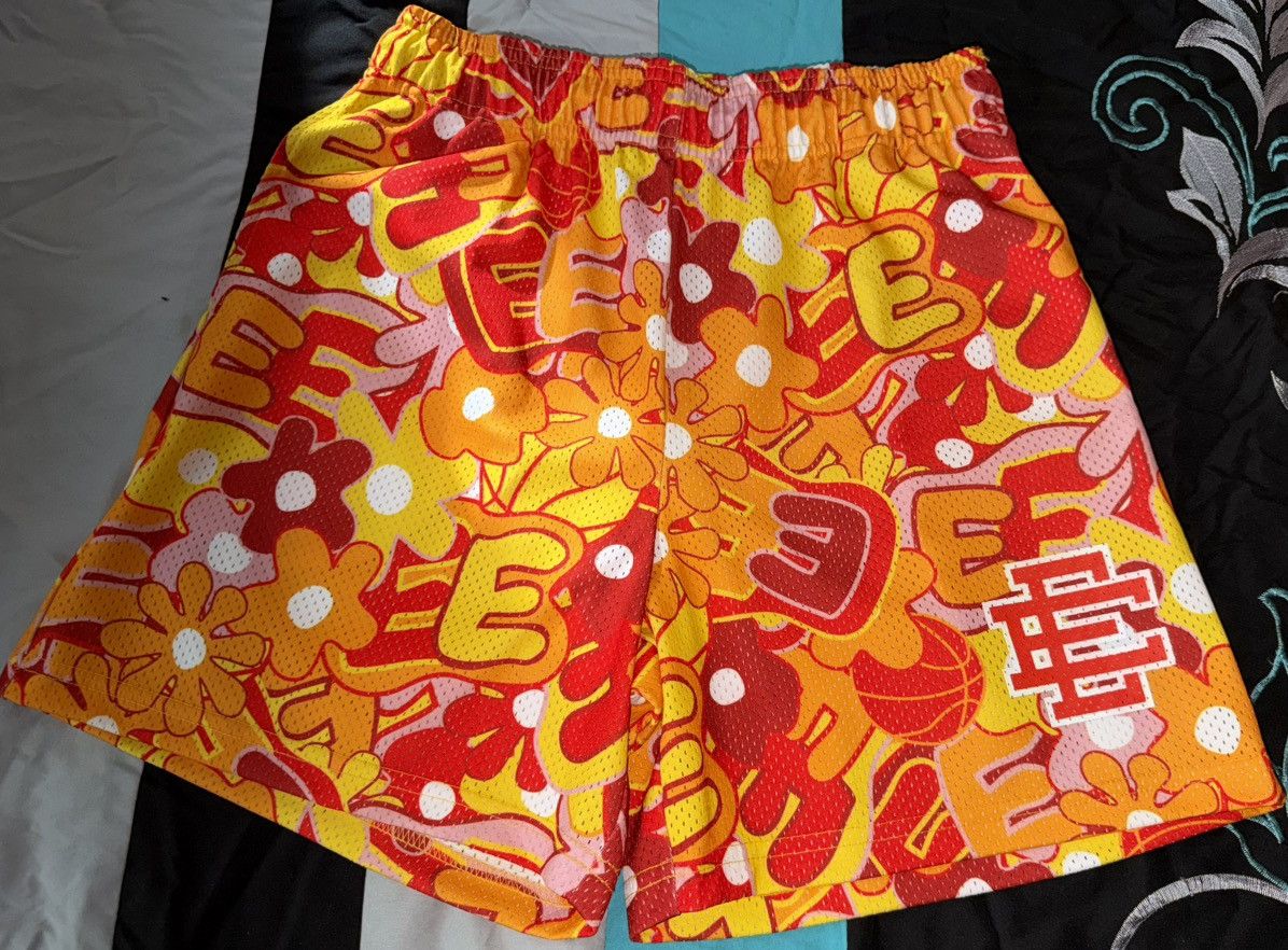 Eric Emanuel EE Shorts Orange Yellow Red Shorts Worn Once