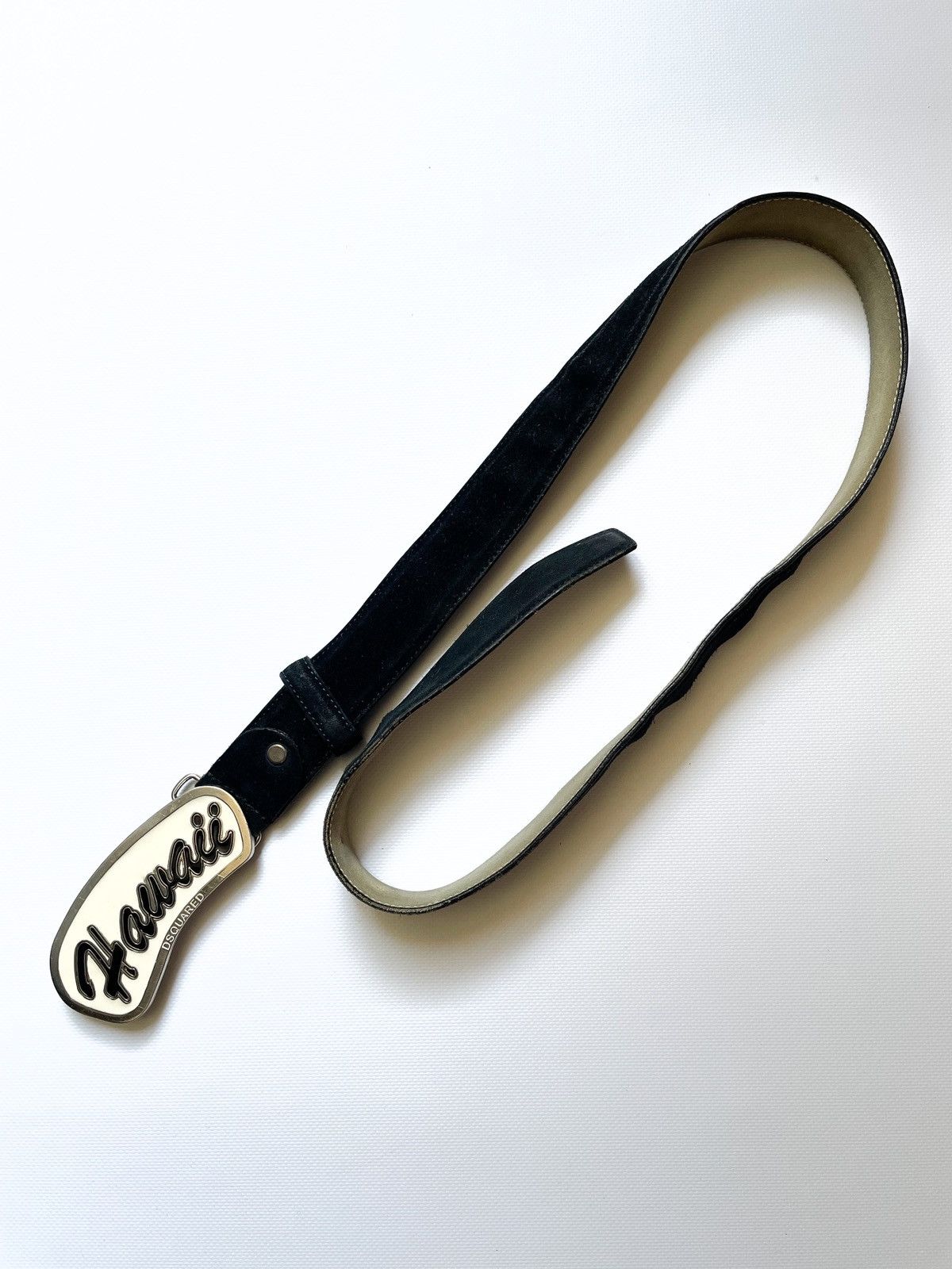 Dsquared2 Dsquared suede leather Hawaii belt Dsquared2 buckle logo Size ONE SIZE - 3 Thumbnail