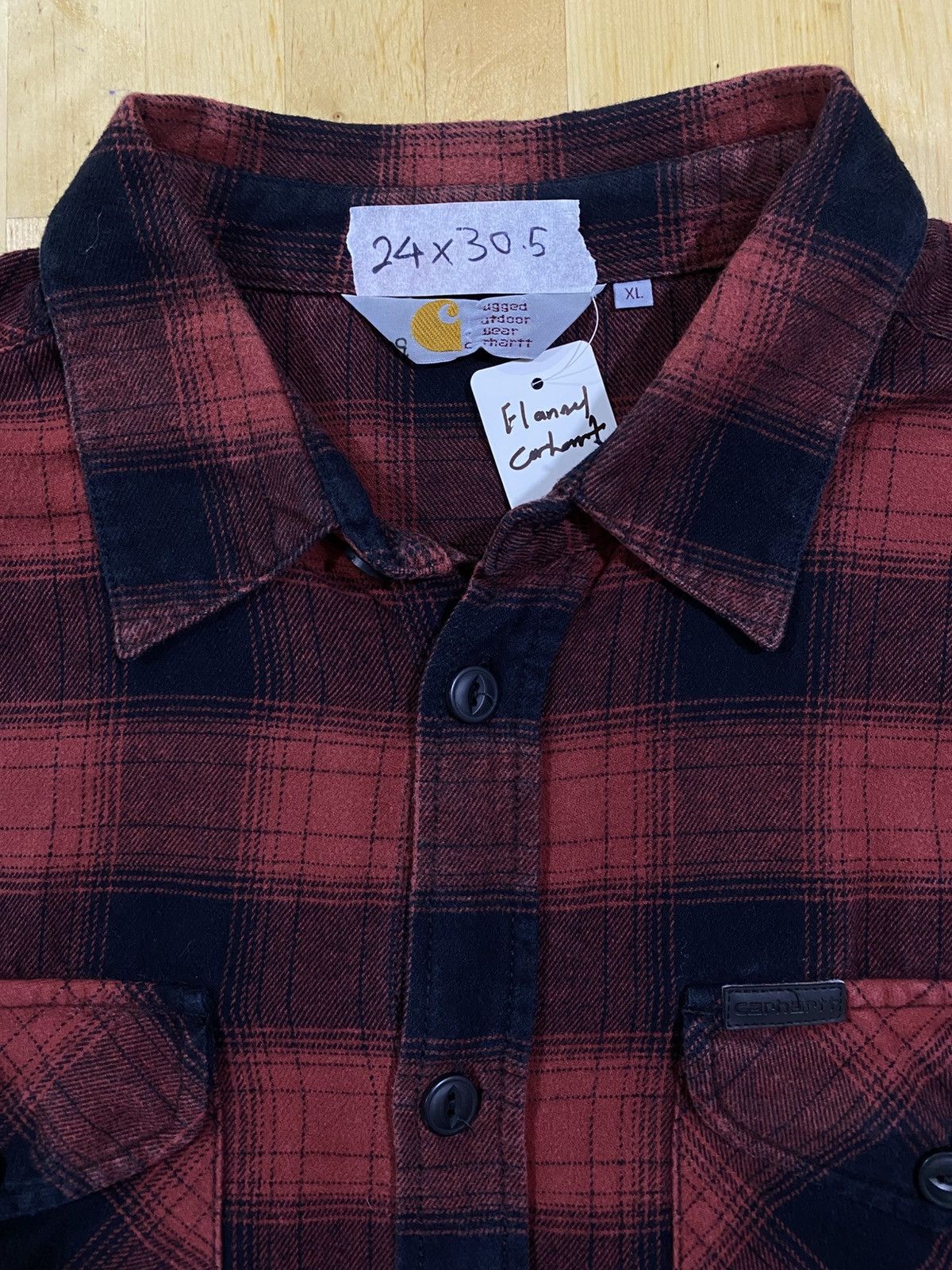 Carhartt Carhartt Matrix Plaid Flannel Work Shirt Size US XL / EU 56 / 4 - 6 Thumbnail