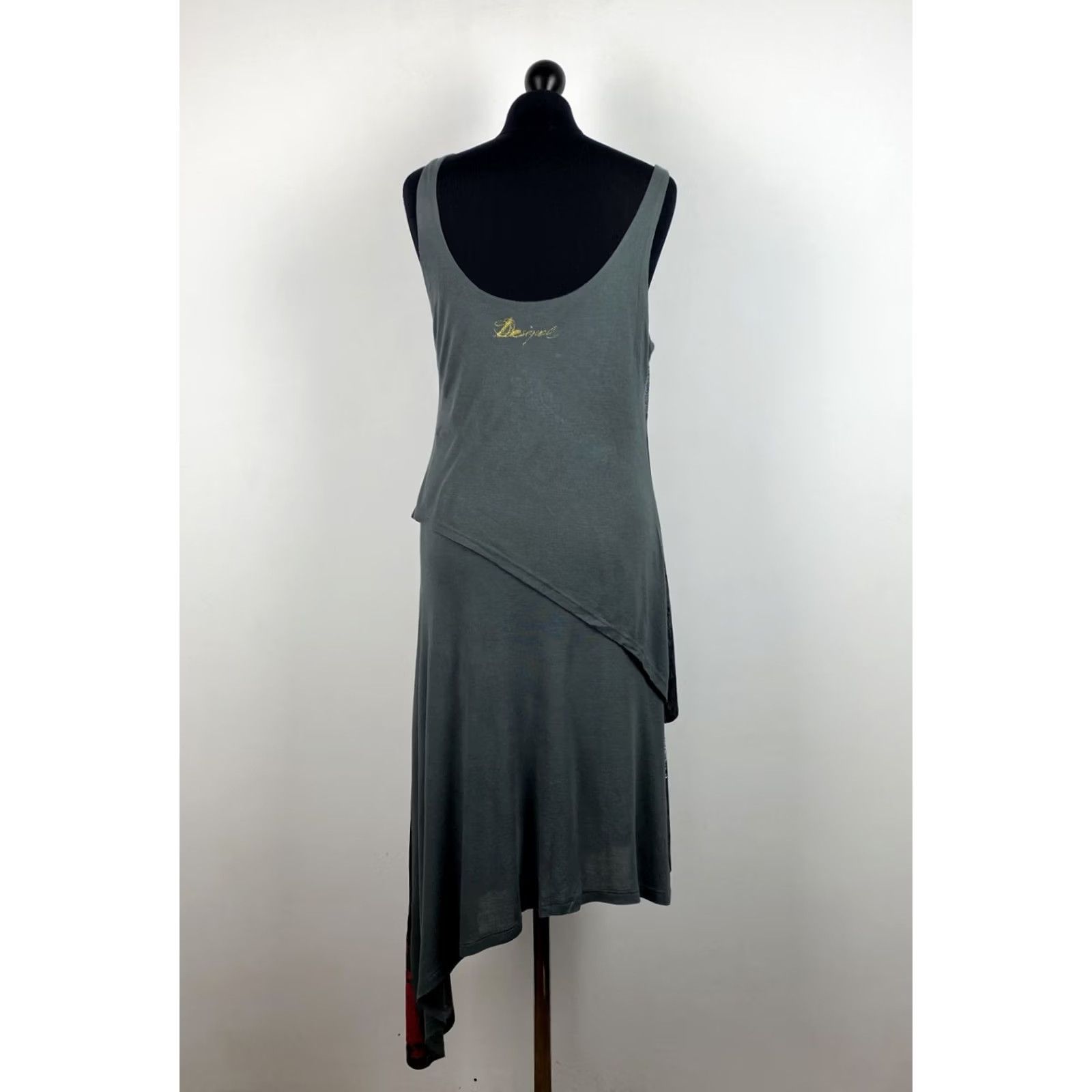 Desigual Desigual womens grey Dress Size L Size L / US 10 / IT 46 - 3 Thumbnail