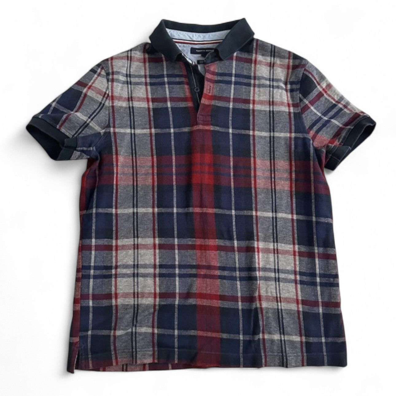 Tommy Hilfiger Tommy Hilfiger Checkered Custom Fit Polo Size M / US 6-8 / IT 42-44 - 2 Thumbnail