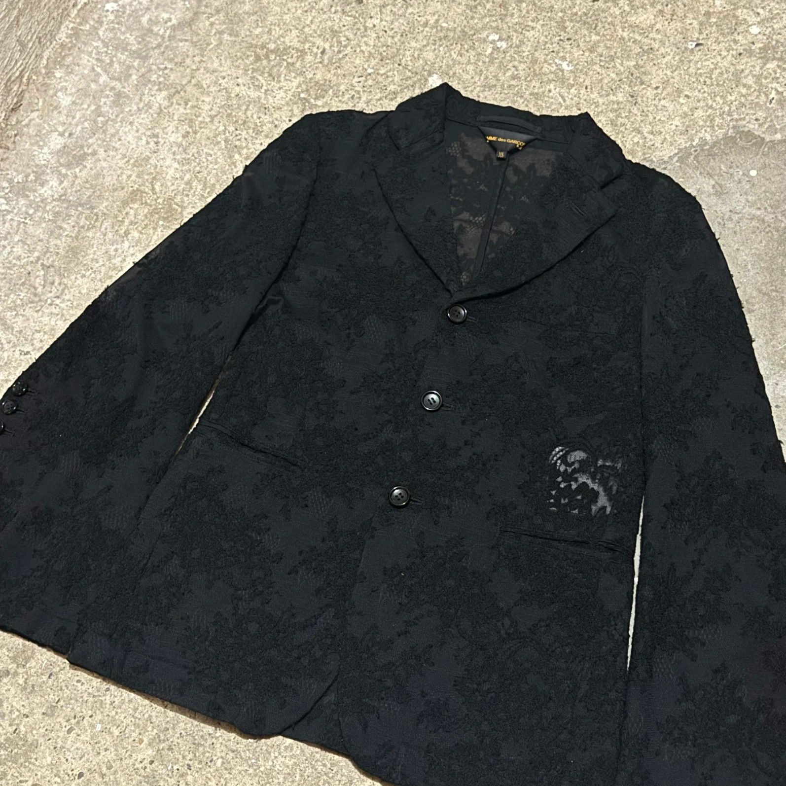 Comme des Garcons F/W 2015 Comme des Garcons lace blazer Size XS / US 0-2 / IT 36-38 - 3 Thumbnail