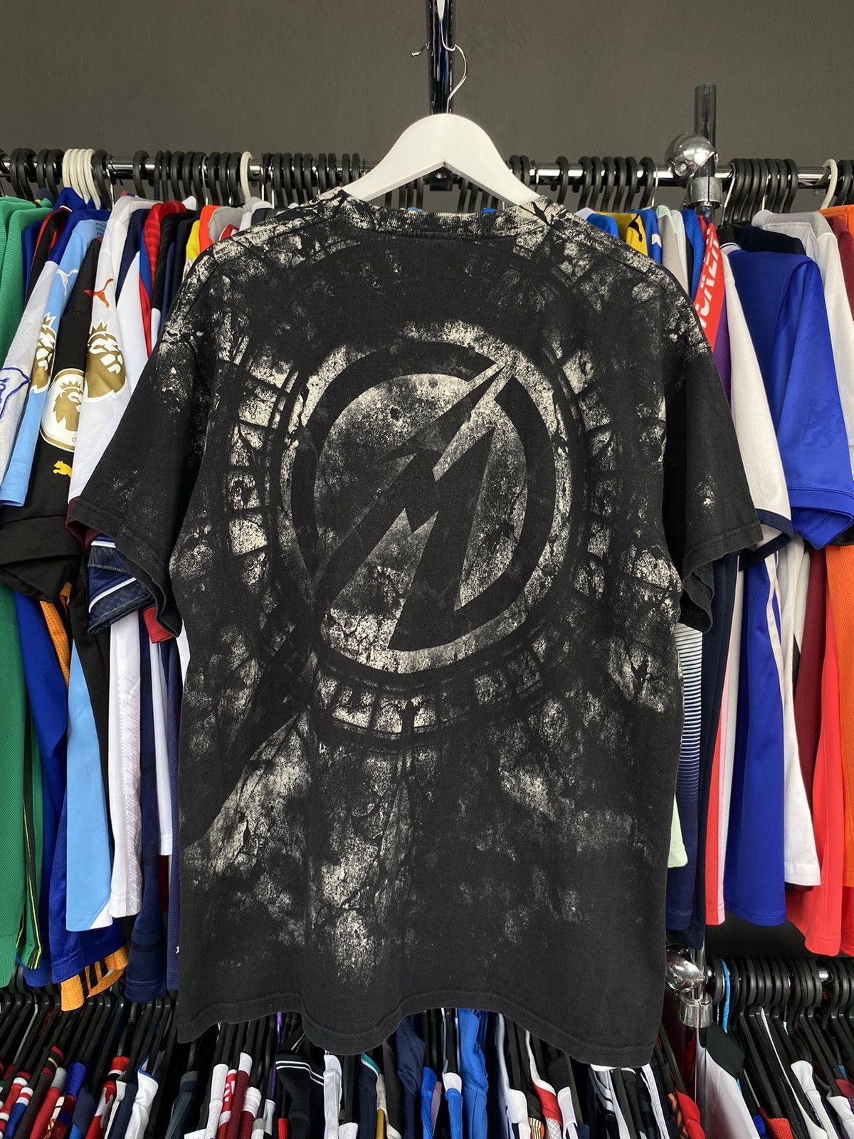 Fruit Of The Loom Metallica Stoned Justice All Over Print Black T-Shirt Size US XL / EU 56 / 4 - 2 Thumbnail