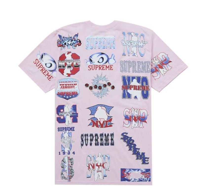 Supreme Supreme “Flash Tee” Light Pink XXL Size US XXL / EU 58 / 5 - 2 Thumbnail