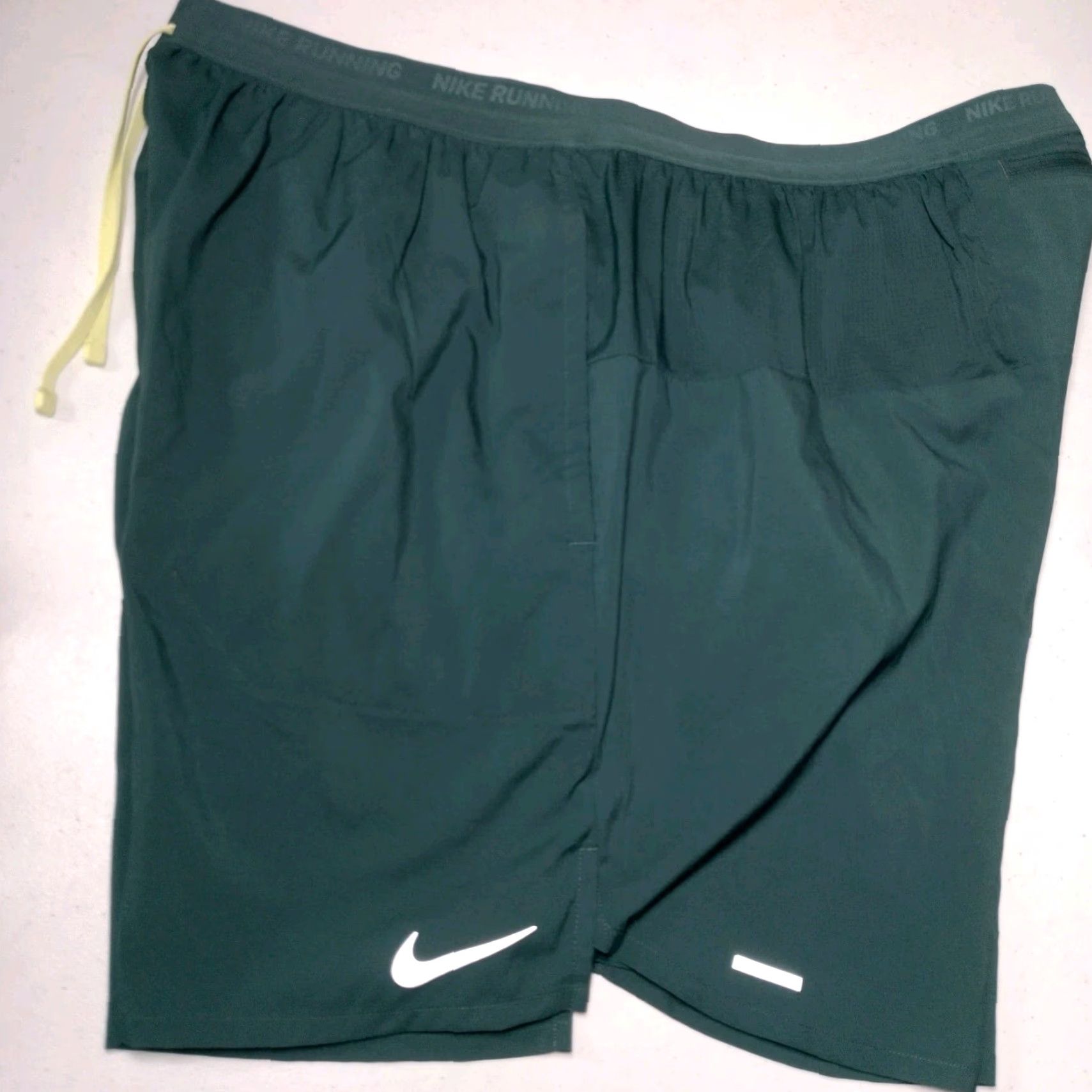 Nike Nike Dri Fit Stride Running Shorts 2XL Athletic Men Gray Green Blue Stretch Rip Stop | Regular Waist 36 in Inseam 6.5 in Size US 36 / EU 52 - 4 Thumbnail