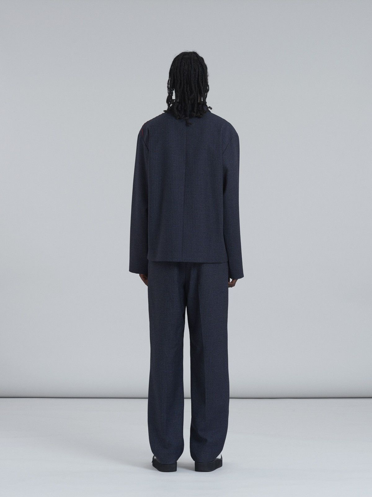 Marni NWT FW21 Houndstooth Virgin Wool Drawstring Trouser size 48 Size US 32 / EU 48 - 4 Thumbnail