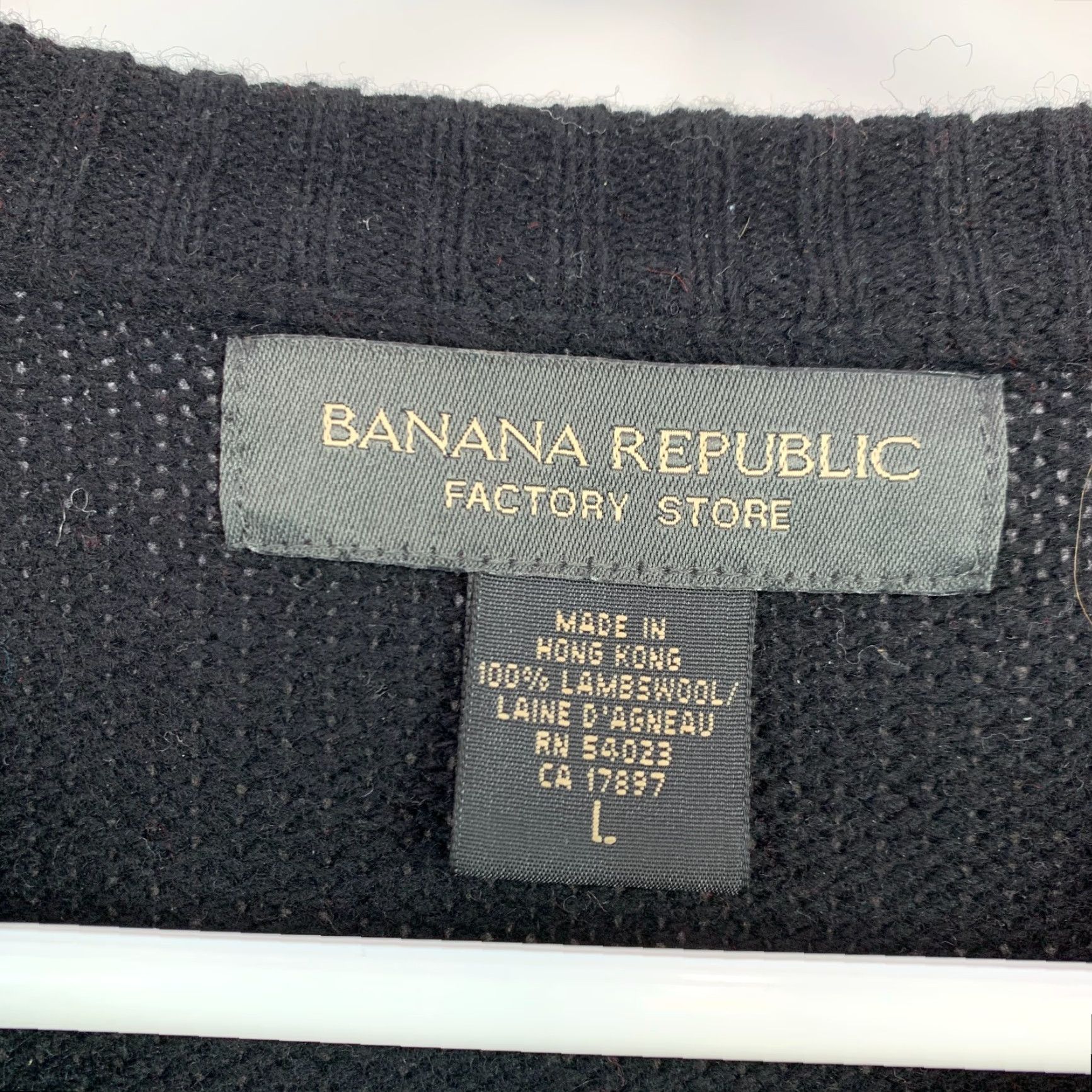 Banana Republic VINTAGE Banana Republic Factory Fair Isle Lambswool Black Sweater Large Size US L / EU 52-54 / 3 - 3 Thumbnail