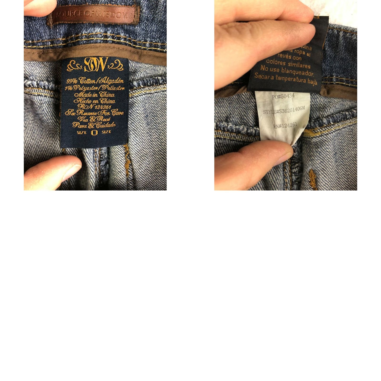 Denime Source of Wisdom Juniors Size 0 Mid Rise Skinny Dark Wash Blue Denim Jeans Womens Jeans Skinny 30 Inseam Regular Rise 8.5-10.5 in Zip Cotton Denim Size 25" / US 0 / IT 36 - 8 Thumbnail