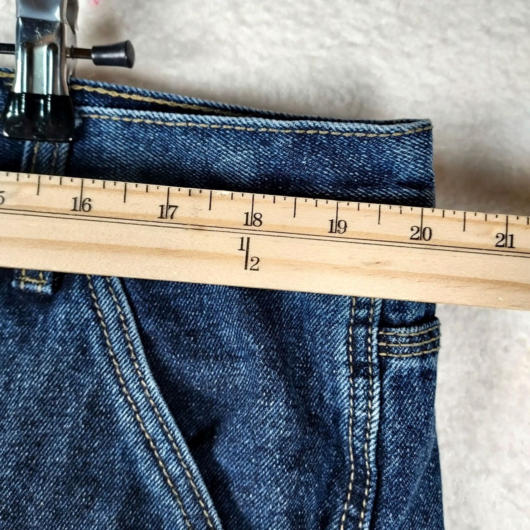 Vintage Mens Stanley Carpenter Jeans 42x30 Blue Denim Flannel Lined Workwear Pants Size US 42 / EU 58 - 6 Thumbnail