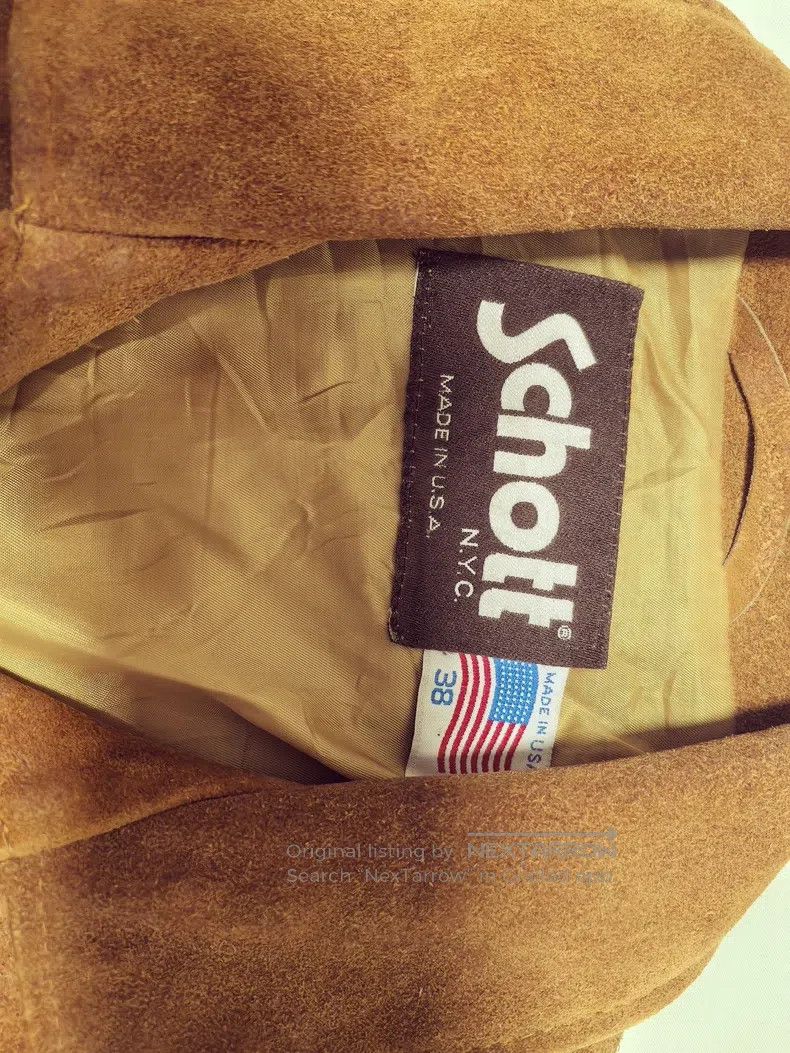 Schott Schott NYC Suede Jacket Size US XS / EU 42 / 0 - 4 Thumbnail