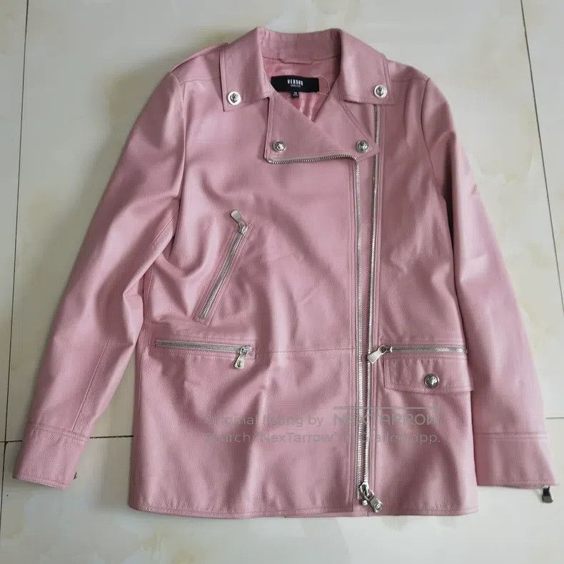 Versace Versace Sheepskin biker jacket coat Size M / US 6-8 / IT 42-44 - 1 Thumbnail