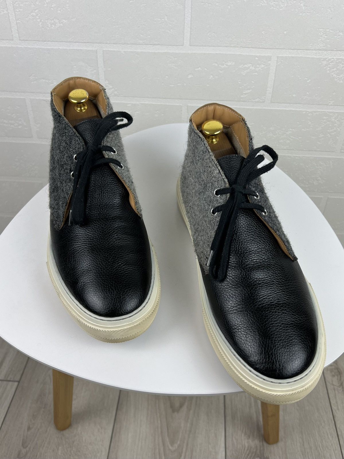 Louis Vuitton Boots Leather Sheepskin Lace Up Shoes Lv Logo, Men's (Size 9.5)