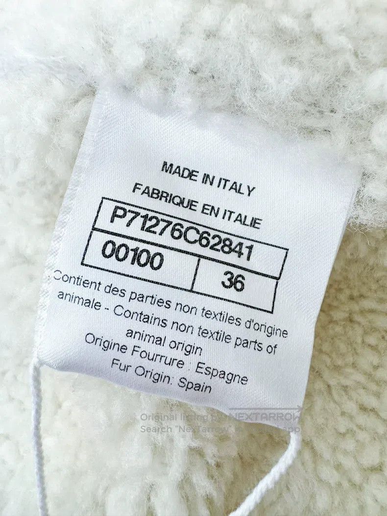 Chanel Chanel 21B white fur all-in-one lapel long-sleeved jacket Size XS / US 0-2 / IT 36-38 - 6 Thumbnail