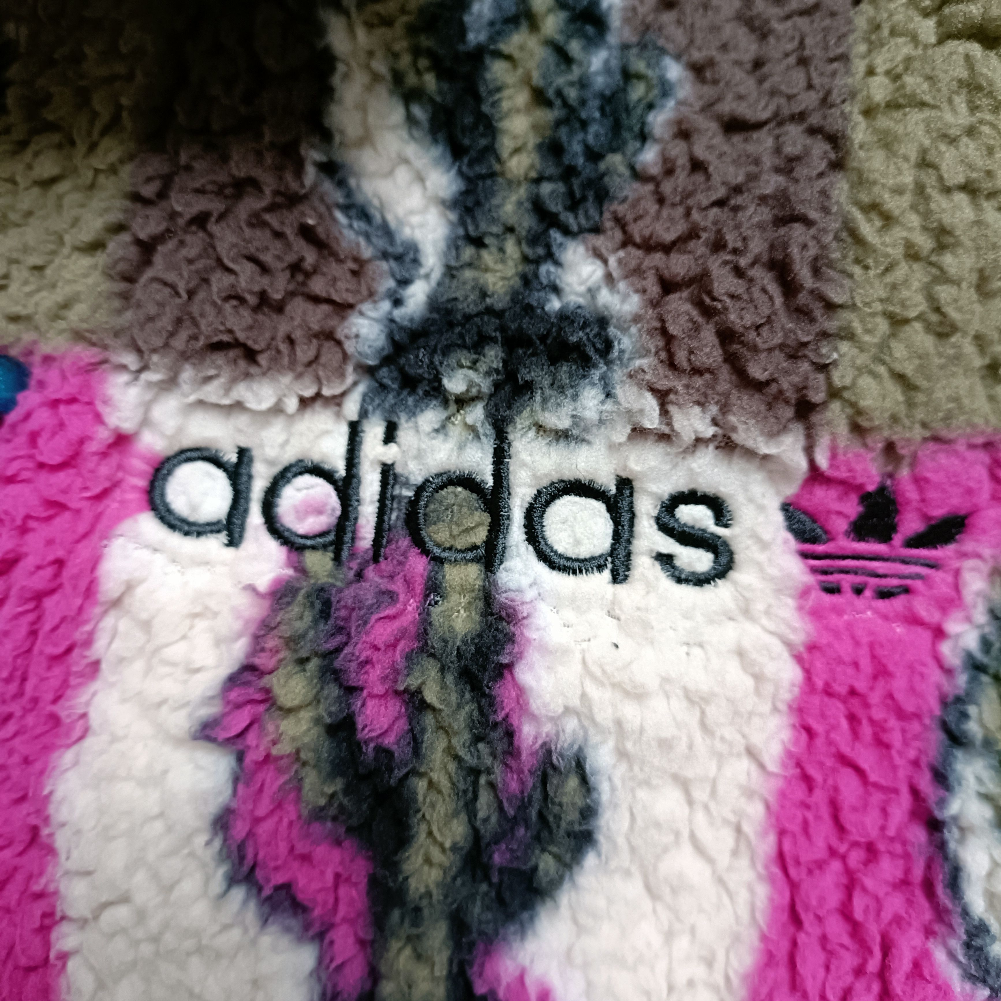 Adidas Men's Abstract Full Zip Shaggy Jacket ! Size US XXL / EU 58 / 5 - 6 Thumbnail