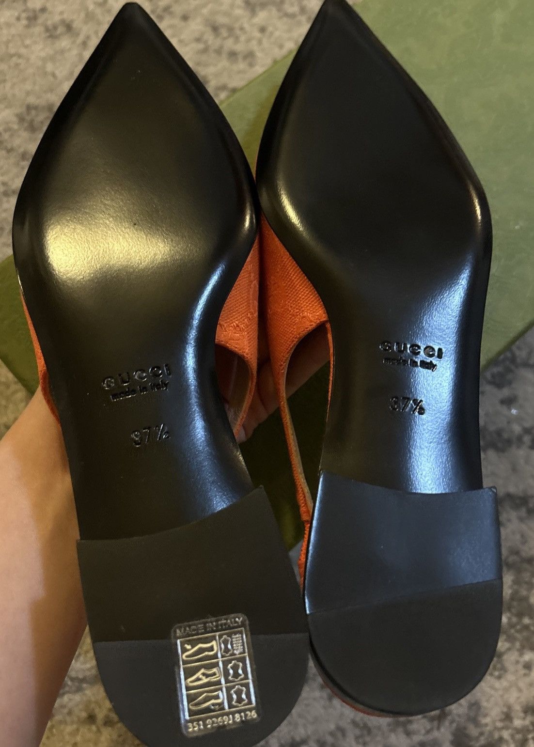 Gucci Gucci Horsebit GG Print Fabric Upper 1.5cm Flats Orange Size US 7.5 / IT 37.5 - 5 Thumbnail