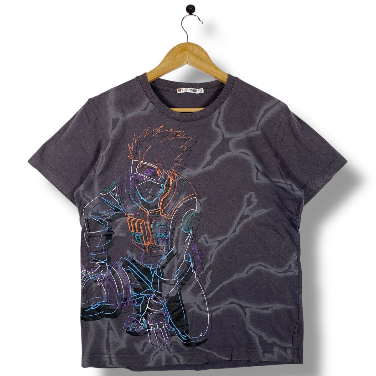 Anime × Vintage Vintage 00's NARUTO Hatake Kakashi Chidori Fullprint Anime Size US M / EU 48-50 / 2 - 1 Thumbnail