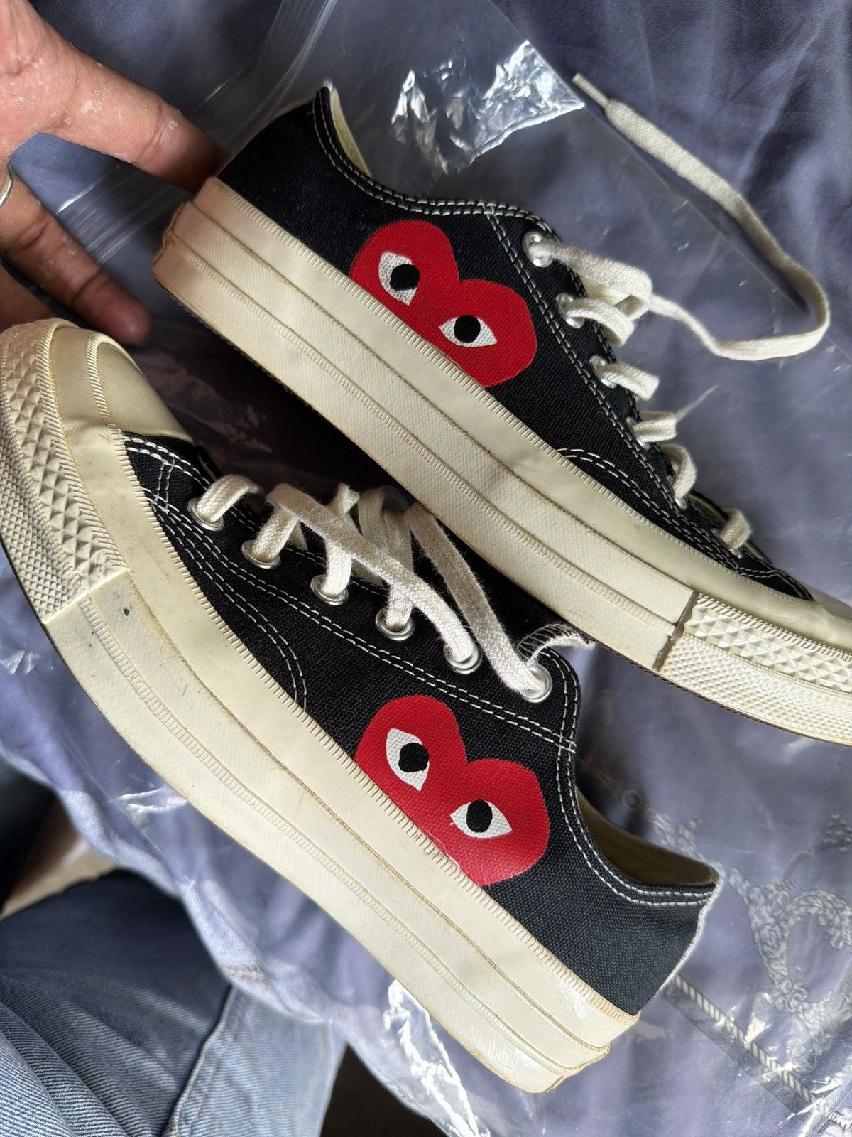 CDG by Comme des Garcons Converse x Comme des Garçons Play Low Top US 6 / US 8 Women Size US 8 / IT 38 - 1 Thumbnail