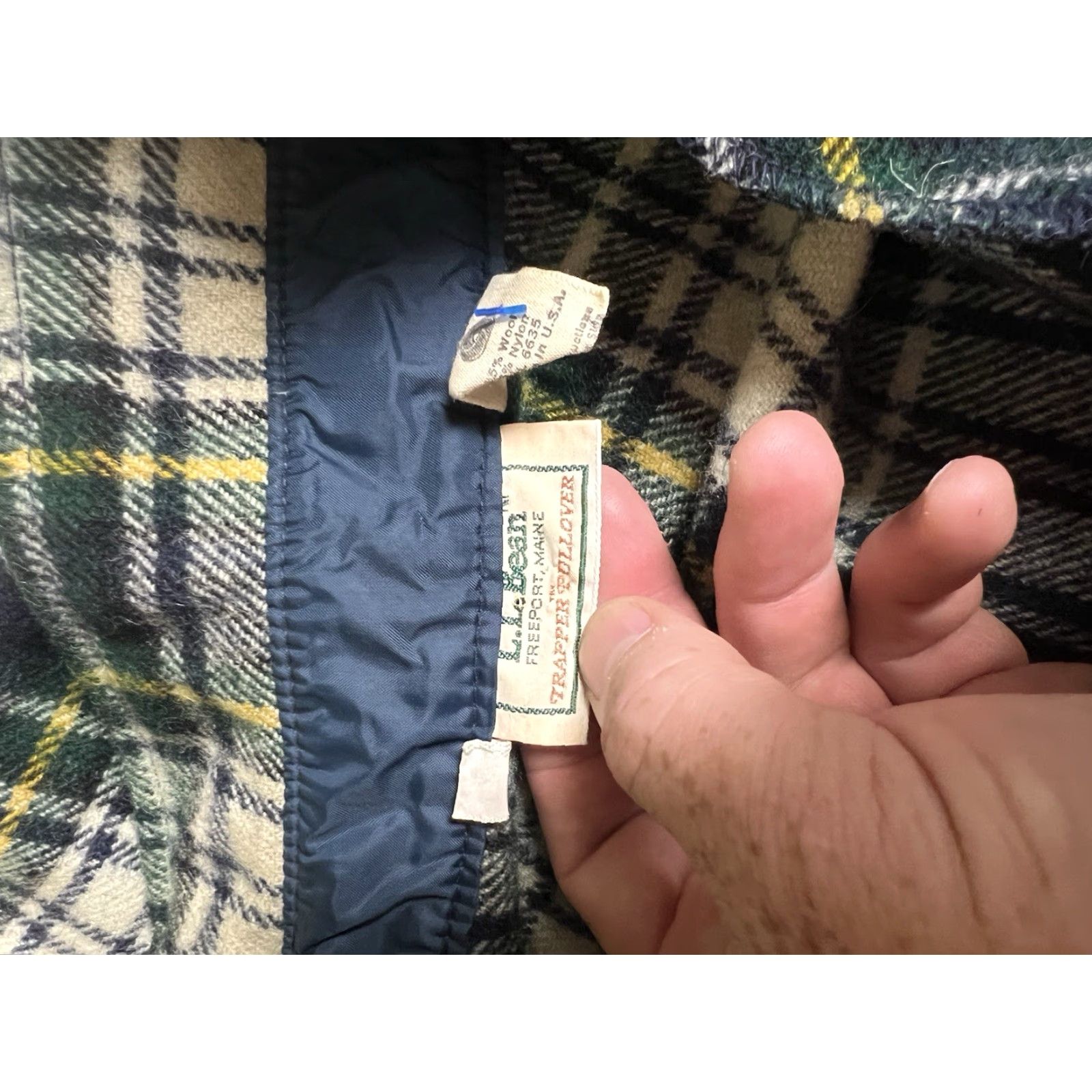 Vintage VINTAGE L.L. Bean Mens Pullover Wool Flannel Shirt USA Made Plaid L Size US L / EU 52-54 / 3 - 4 Thumbnail