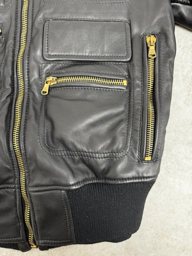 Dolce & Gabbana 2000s Dolce & Gabbana Multi-Zip Black Leather Jacket Size US M / EU 48-50 / 2 - 8 Thumbnail