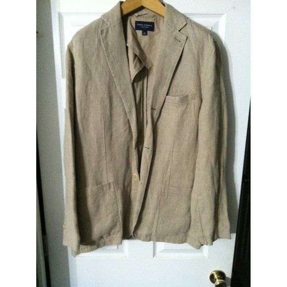 Daniel Cremieux DANIEL CREMIEUX MENS NEW 100%LINEN SPORT COAT JACKET SIZE: L Size US L / EU 52-54 / 3 - 1 Thumbnail