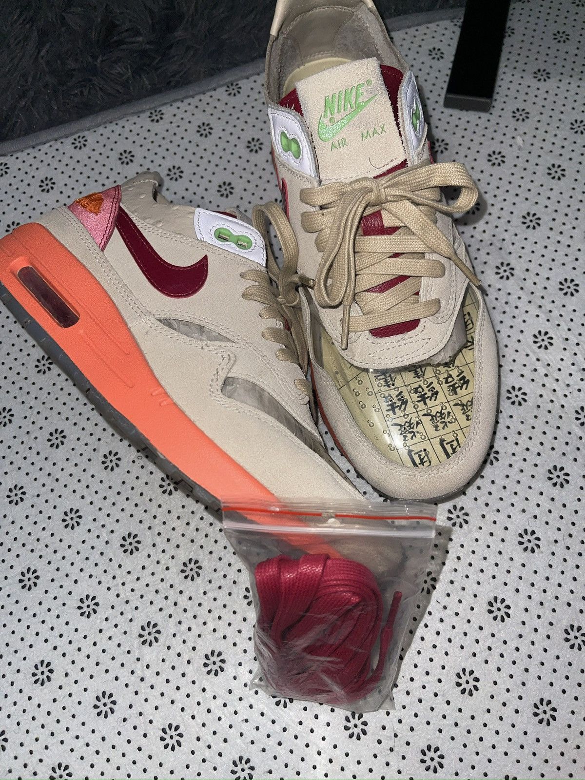 CLOT × Nike Nike CLOT x Air Max 1 2021 Kiss of Death Size US 7.5 / EU 40-41 - 9 Thumbnail