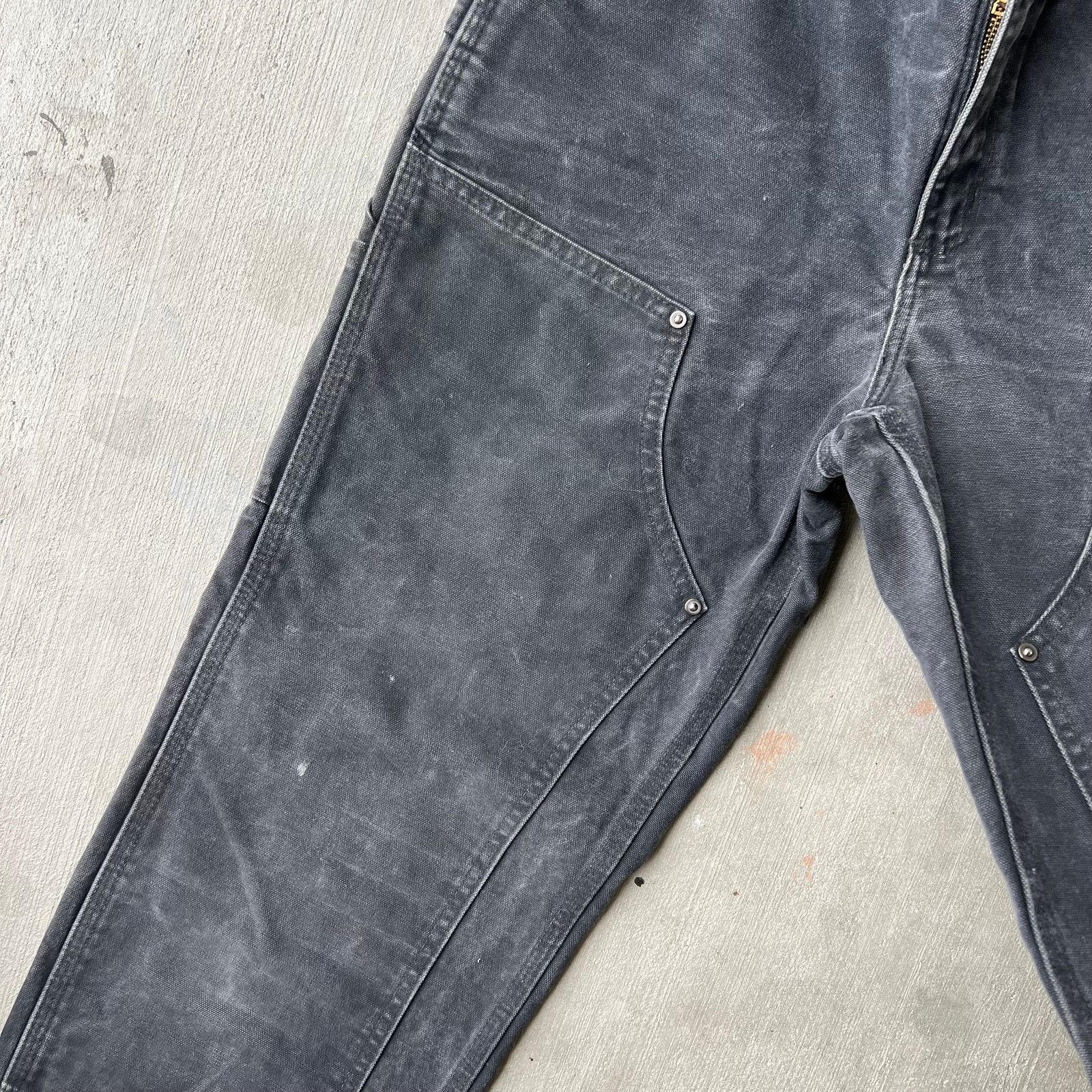 Carhartt × Vintage Carhartt black WOMENS double knee work wear carpenter pants Size US 32 / EU 48 - 3 Thumbnail