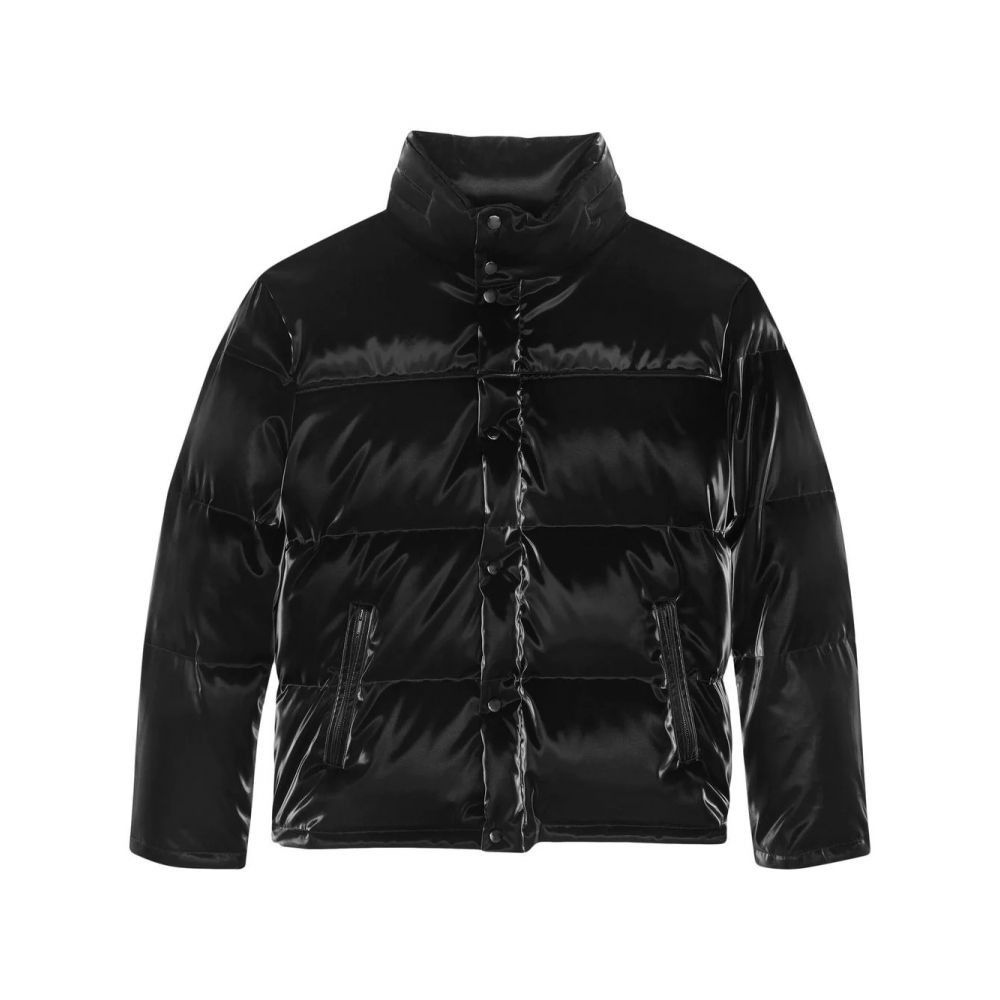Saint Laurent Paris o1bcso1str0225 Lacquered Effect Oversized Jacket in Black Size US S / EU 44-46 / 1 - 1 Thumbnail