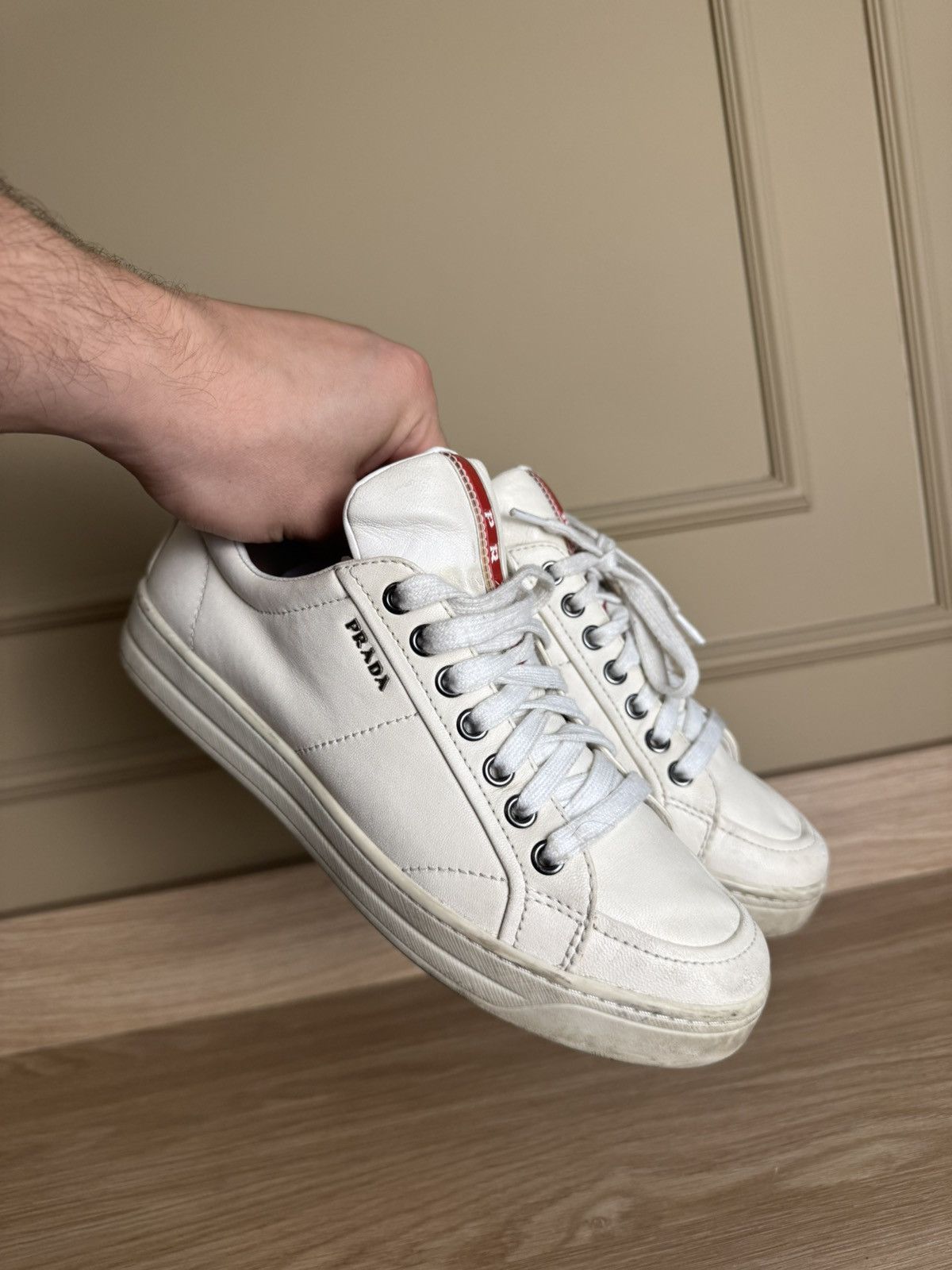 Prada Prada Vintage Low Sneakers Designer Hype Size US 6.5 / IT 36.5 - 2 Thumbnail